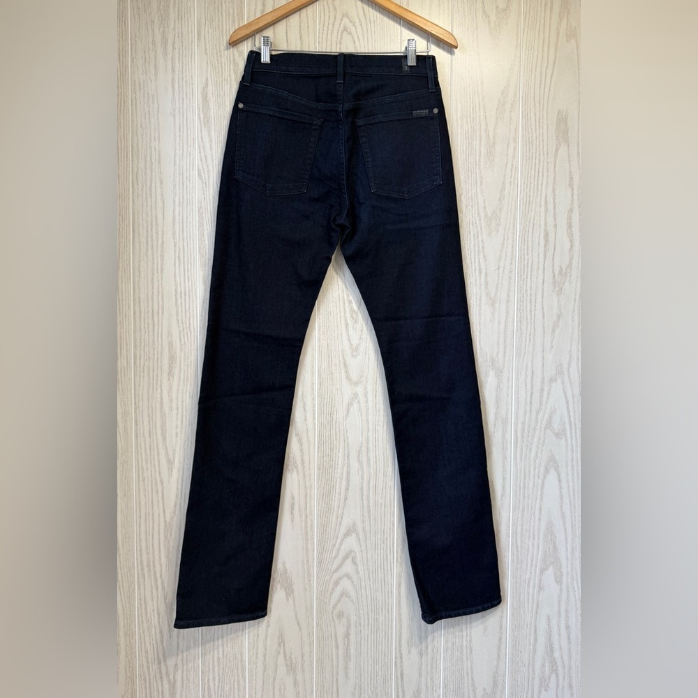 7 For All Mankind Mens Dark Blue Standard Fit Straight Leg Jeans Size 28 NWOT